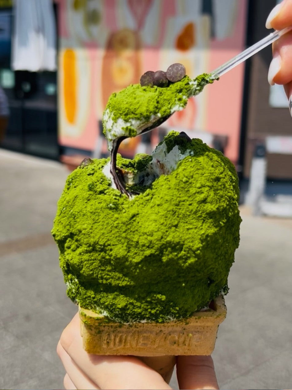 ボタ山ソフト 抹茶