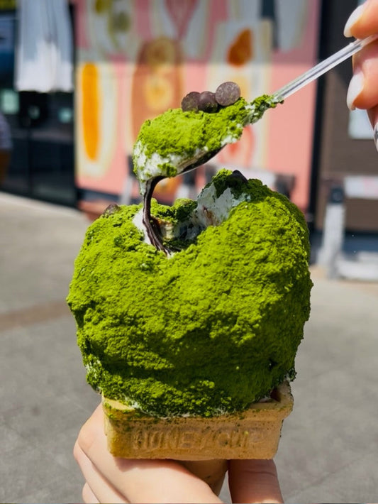 ボタ山ソフト 抹茶