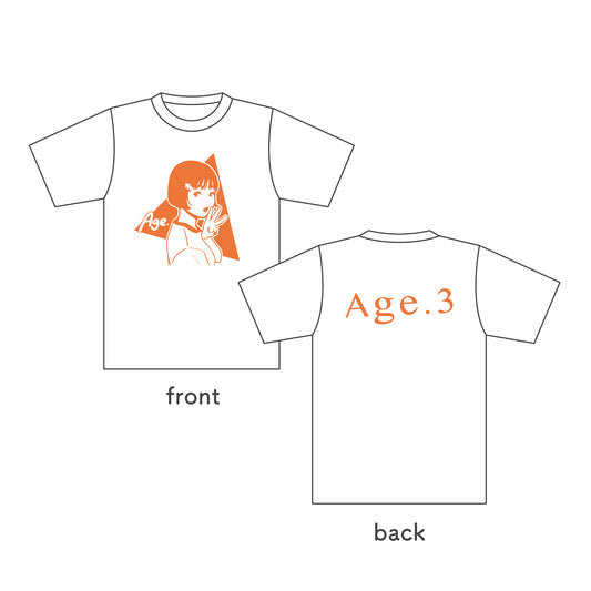 onegoイラストTシャツ（オレンジガール）